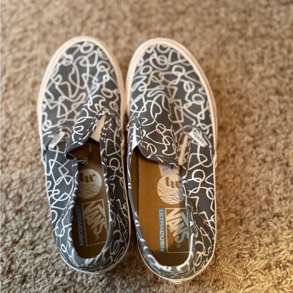 Vans Gray Slip-On Shoes